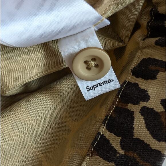 Supreme Toy Machine Harrington Animal Print Leopard Cotton Twill Jacket, size S - Picture 11 of 11